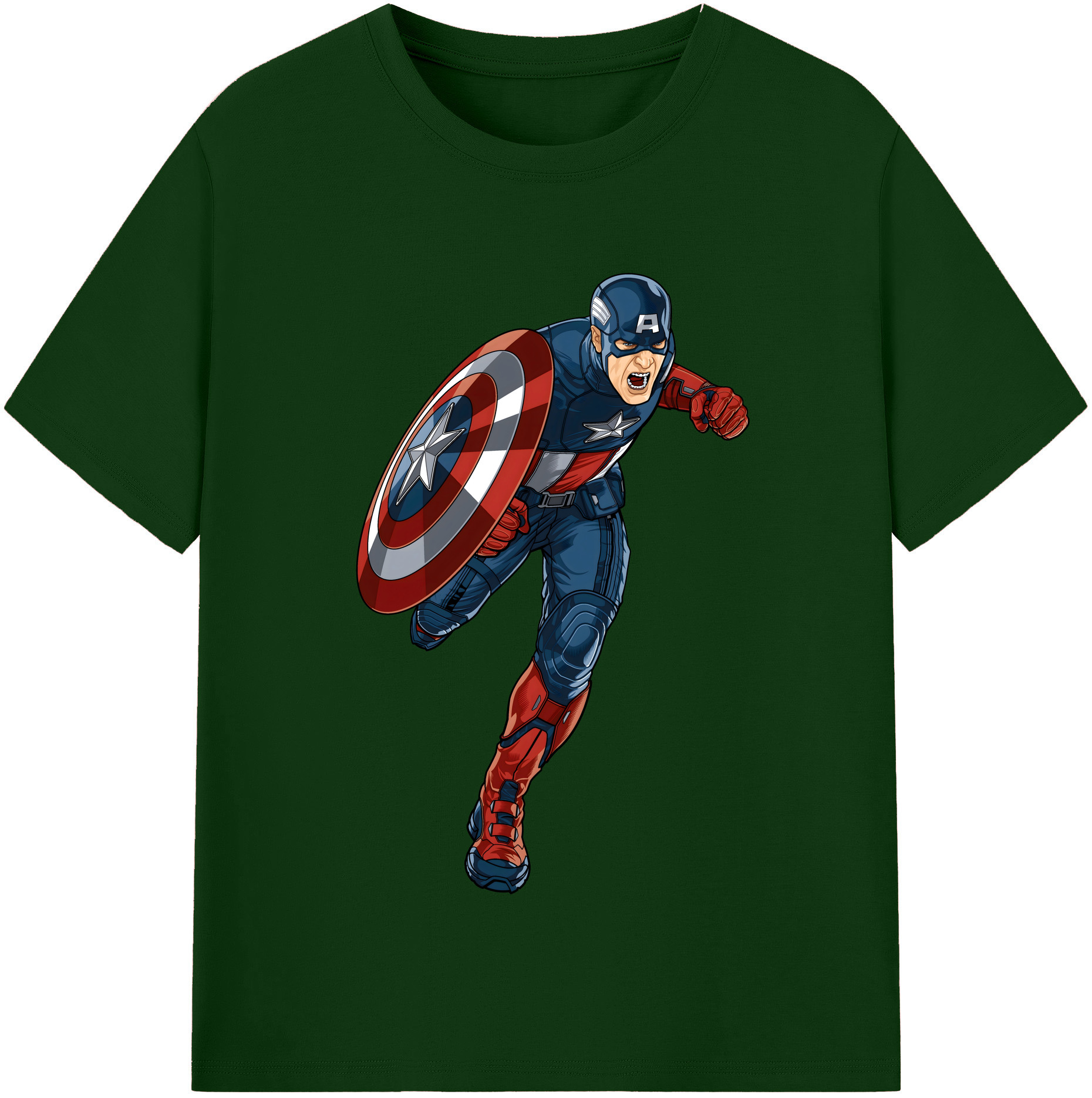 （画像用） アベンジャーズ The Avengers 綿100％半袖Tシャツ（フロントプリント）